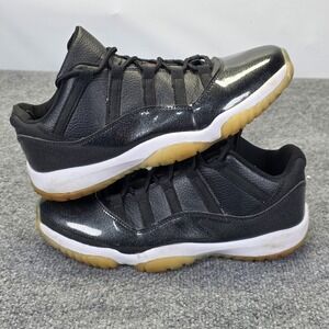 Nike Air Jordan 11 Low 72-10 Retro Black Red Retro AV2187-001 Men's Size 10